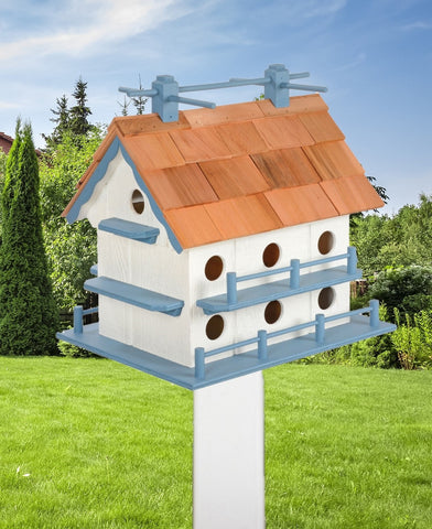 Purple Martin Bird House - Amish Handmade - 14 Nesting Compartments - Weather Resistant