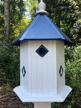 Load image into Gallery viewer, Bird House - 6 Nesting Compartments - Handmade - Large - Metal Predator Guards - Weather Resistant - Pole Not Included - Birdhouse Outdoor
