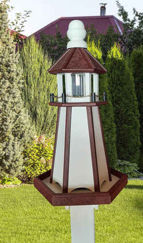 Bird Feeder - Poly Lumber - Amish Handmade - Lighthouse Feeder Design - Weather Resistant - Bird Feeder Outdoors - Home & Living:Outdoor & Gardening:Feeders & Birdhouses:Bird Feeders