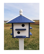 Load image into Gallery viewer, Birdhouse Amish Handmade Poly Purple Martin With 8 Nesting Compartments
