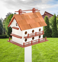 Load image into Gallery viewer, Martin Bird House - Amish Handmade - 14 Nesting Compartments - Weather Resistant - Purple Martin
