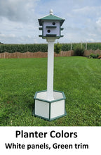 Load image into Gallery viewer, Bird House Planter - Bird Feeder Planter - Choose Planter Colors to Match Your House/Feeder (Not Included)
