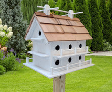 Load image into Gallery viewer, Purple Martin - White - Bird House - Amish Handmade - 14 Nesting Compartments - Weather Resistant - Birdhouse outdoor

