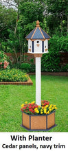 Load image into Gallery viewer, Bird House Planter - Bird Feeder Planter - Choose Planter Colors to Match Your House/Feeder (Not Included)
