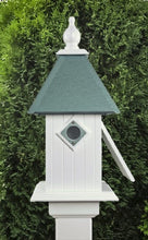 Load image into Gallery viewer, Cathedral Birdhouse Handmade Side Opening, Metal Predator Guards, Choose Roof Color, Bird House For The Outdoors, Pole Not Included
