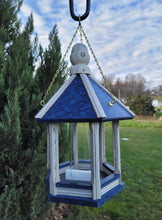 Load image into Gallery viewer, Hanging Bird Feeder Amish Made Poly Lumber Weather Resistant Premium Feeding Tube - Choose Hanging/Post Mounted Bird Feeders
