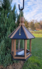 Load image into Gallery viewer, Amish Bird Feeder Handmade Poly Lumber Weather Resistant - Premium Feeding Tube - Post Mounted / Hanging Bird Feeders Outdoors
