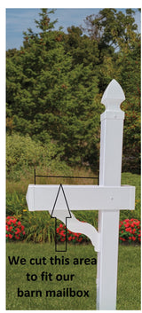 Planter for Mailbox Post, White, Weather Resistant Poly Lumber, Fits All Mailbox Posts! - Planters and Posts