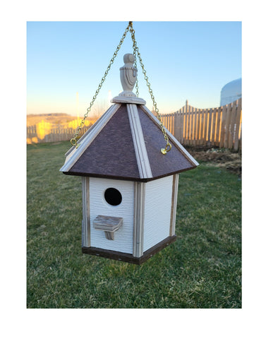 Country Hanging Bird House Amish Made Gazebo Style 1 Nesting Compartment