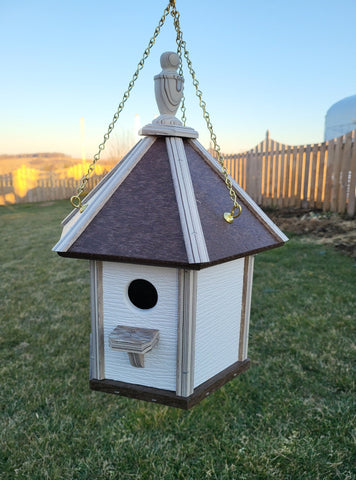 Hanging Bird House Amish Made Gazebo Style 1 Nesting Compartment Birdhouse