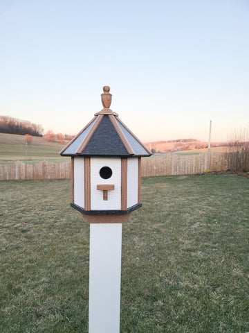 Poly Birdhouse Amish Handcrafted, 1 Hole Bird House