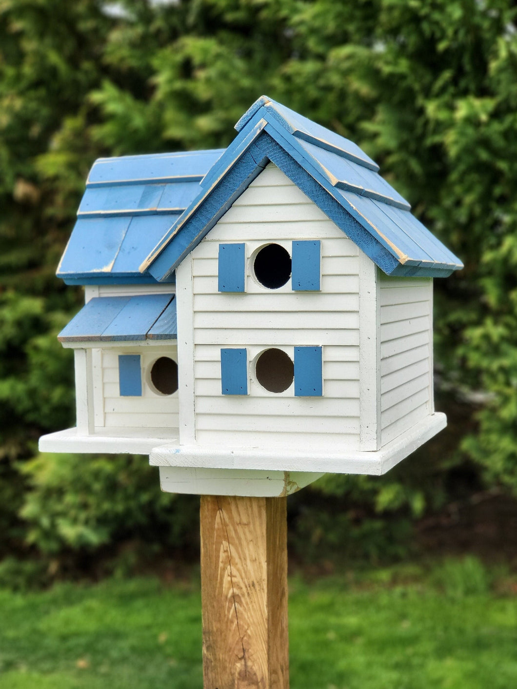 Purple Martin Bird House Amish Handmade 6 Nesting Compartments Birdhouse Outdoor