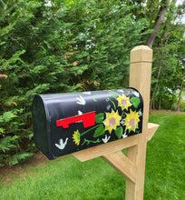 Load image into Gallery viewer, Painted Mailbox With Flowers Amish Handmade
