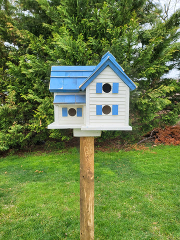 Purple Martin Bird House Amish Handmade 6 Nesting Compartments Birdhouse Outdoor