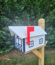 Load image into Gallery viewer, Amish Mailbox All White - Poly Lumber Barn Style Handmade  Weather Resistant
