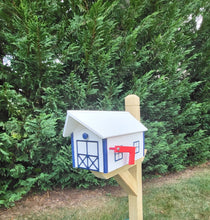 Load image into Gallery viewer, Amish Mailbox All White - Poly Lumber Barn Style Handmade  Weather Resistant

