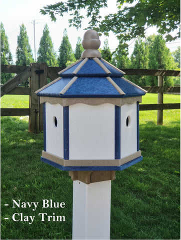 Amish Birdhouse Poly With 3 Nesting Compartments
