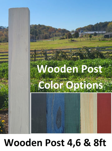 Wooden Post, Color Options Amish Painted, Made of Yellow Pine, Size Options, Pressure-treated Post.