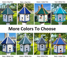 Load image into Gallery viewer, Bird House - Amish Handmade -  X-Large 6 Nesting Compartments -  Poly Lumber Bird House - Amish Outdoor Birdhouse
