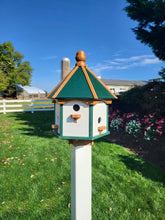 Load image into Gallery viewer, Bird House - Amish Handmade -  X-Large 6 Nesting Compartments -  Poly Lumber Bird House - Amish Outdoor Birdhouse - Bird Houses Large
