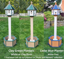 Load image into Gallery viewer, Holiday Colorful 6 Nesting Compartments Birdhouse, Amish Made, Weather Resistant Birdhouse Outdoor
