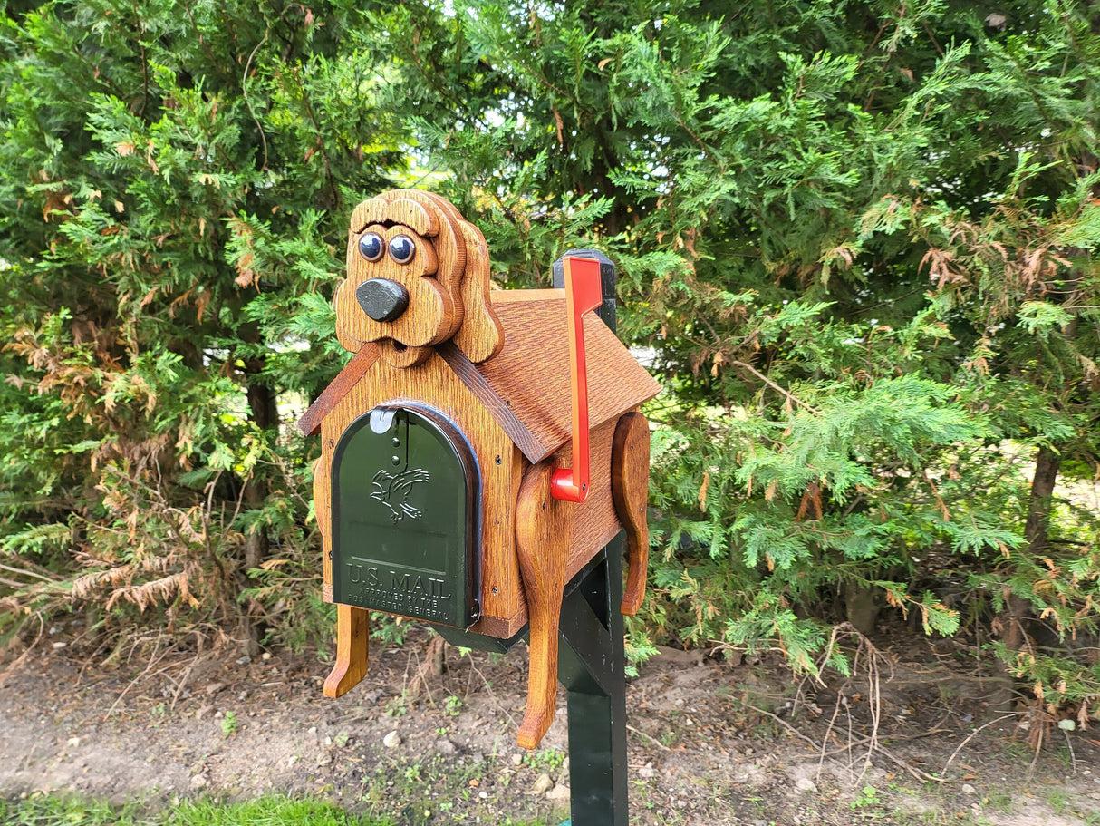 Dog mailbox, bear mailbox racoon mailbox, Farm animal mailbox, animal mailbox, Pet mailbox, Pet lover gift, Forest animal mailbox, unusual mailbox, farm mailbox, yard art,