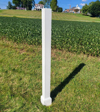Load image into Gallery viewer, Vinyl Post For Birdhouse or Bird Feeder, inner wooden post included! Amish handmade decorative white Post, Mount houses &amp; Feeders With Ease
