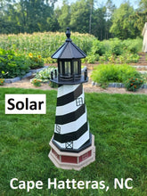 Load image into Gallery viewer, Outdoor lighthouse, Backyard lighthouse, Solar, solar garden lights, Lawn Lighthouse,  Outdoor, solar lighthouse, Lighthouse outdoor, Garden décor, Backyard, Pipe cover, Well cover, Solar lighthouse, Lawn ornament , Exterior lighthouse , Outdoor Lights, Light fixtures, Decorative, Replica, Yard Decorations
