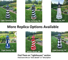 Load image into Gallery viewer, Assateague Solar Lighthouse - Amish Handmade - Landmark Replica - Lawn Lighthouse
