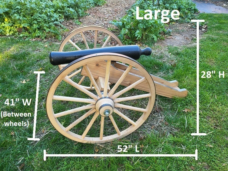 Decorative Scale Cannon - Yard Cannon - Antique Cannon - Amish Handmade - Primitive - Garden Decoration