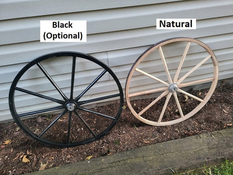 Wooden Wheels  - Wagon Wheels - Buggy Wheels - Wooden Cart Wheels - Amish Handmade - Country Decor- Primitive