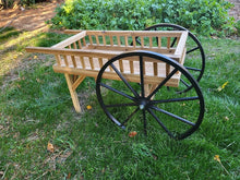 Load image into Gallery viewer, Peddler Cart - Vending Cart - Decorative - Fruit Cart- Amish Handmade - Country Decor- Primitive
