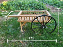 Load image into Gallery viewer, Peddler Cart - Vending Cart - Decorative - Fruit Cart- Amish Handmade - Country Decor- Primitive
