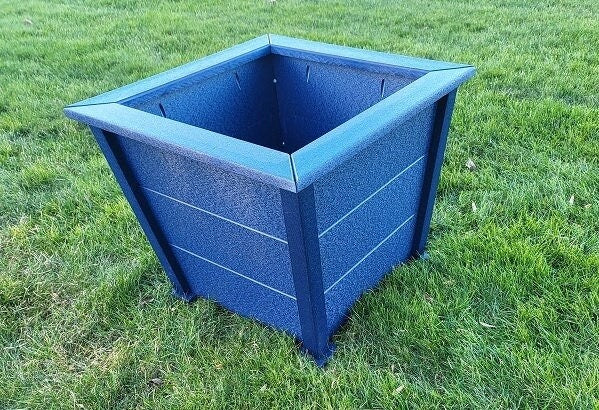 Planter Box - Garden Planter Box - Square Patio Planter - Rustic Farmhouse Planter -Amish Handmade - Planters