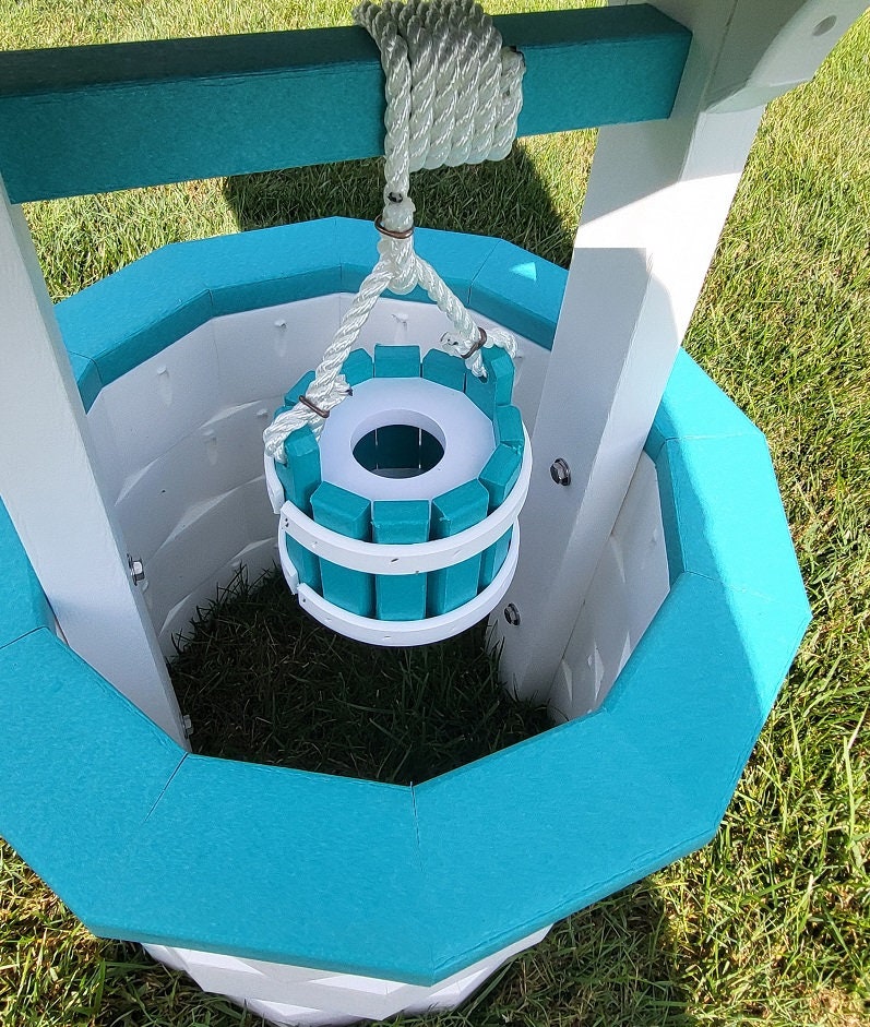 Garden Wishing Well- Yard Wishing Well - Poly - Amish Handmade - Wishing Wells