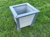 Planter Box - Garden Planter Box - Square Patio Planter - Rustic Farmhouse Planter -Amish Handmade - Planters