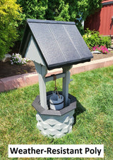 Garden Wishing Well- Yard Wishing Well - Poly - Amish Handmade - Wishing Wells