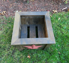 Load image into Gallery viewer, Garden Planter - Wood Planter Box - Square Patio Planter - Rustic Farmhouse Planter -Amish Handmade
