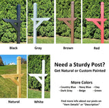 Amish Mailbox - Handmade - Log Cabin Style - Wooden with Metal USPS Approved Mailbox Outdoor - Log Cabin + Metal Insert